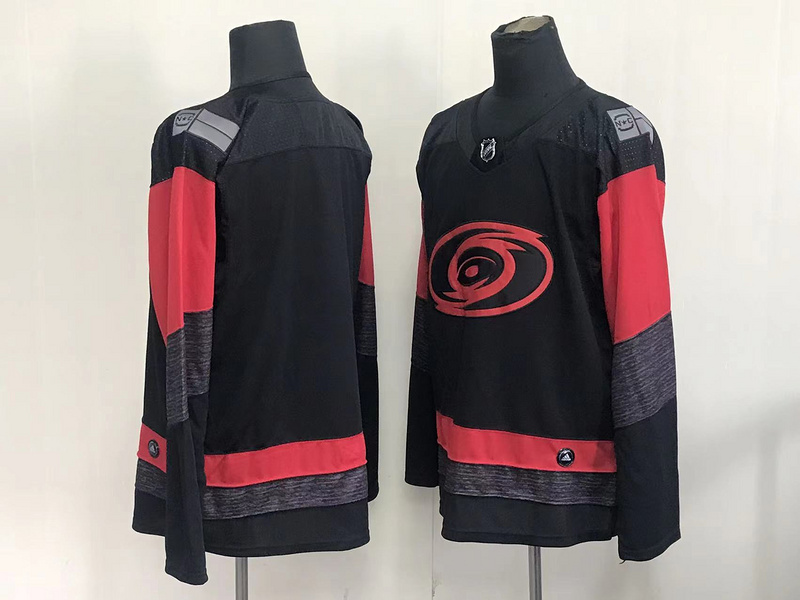 Men's Carolina Hurricanes Black Blank Jersey